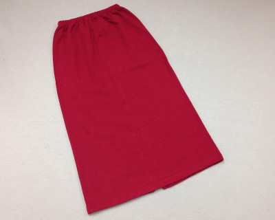 Wms Long Slit Skirt Brick